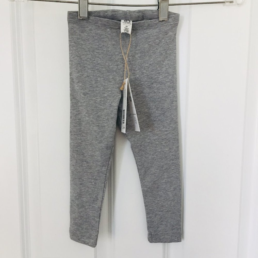 COPY - NWT Colored Organics Baby Toddler Gray Leggings